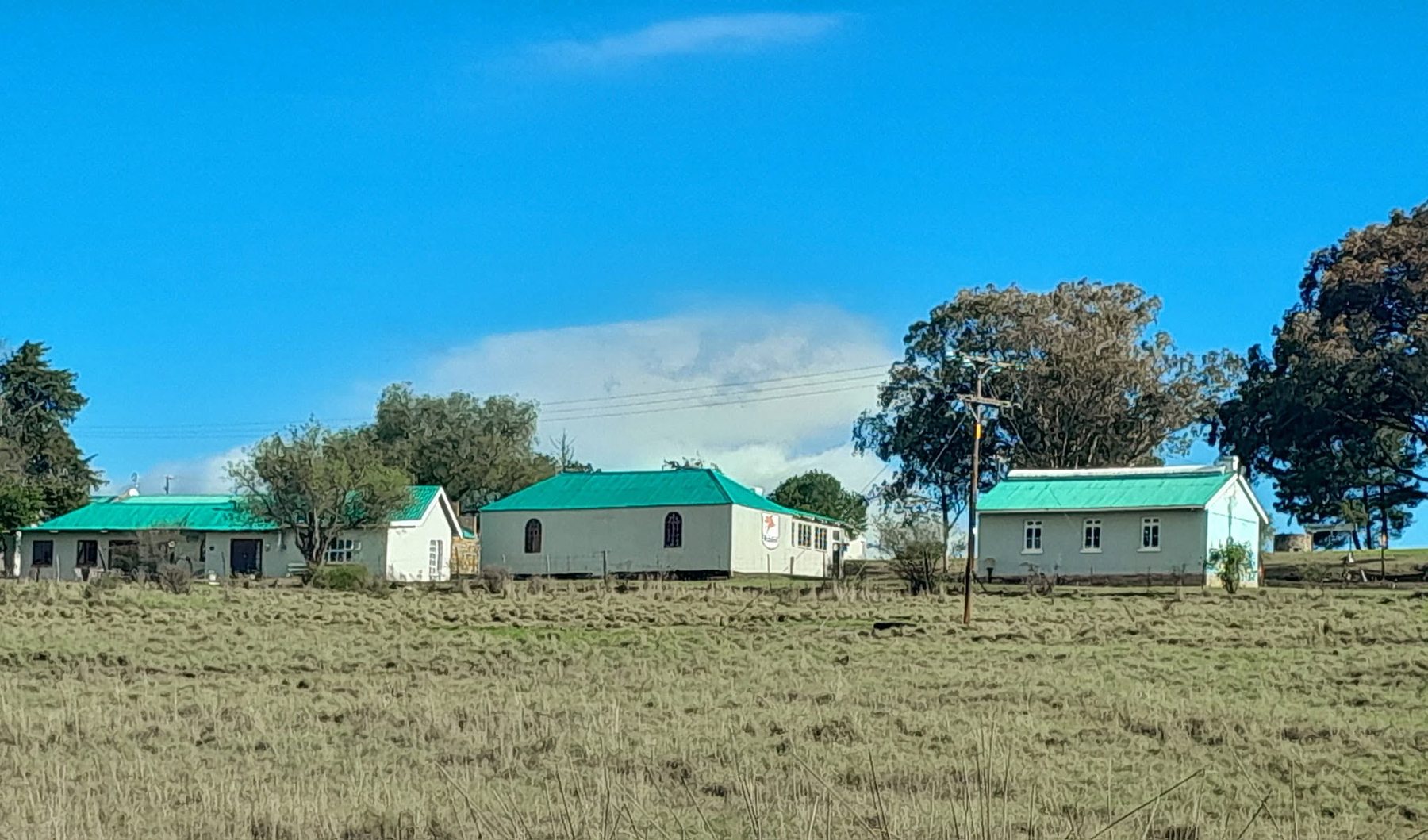 Historic stone church at Thomas River